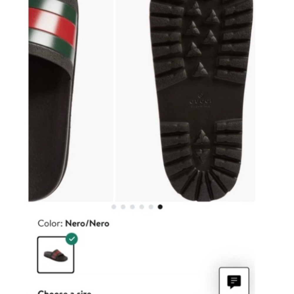 Gucci Black and Red Slip-On Loafers with Bold Stripes - Picture 12 of 14